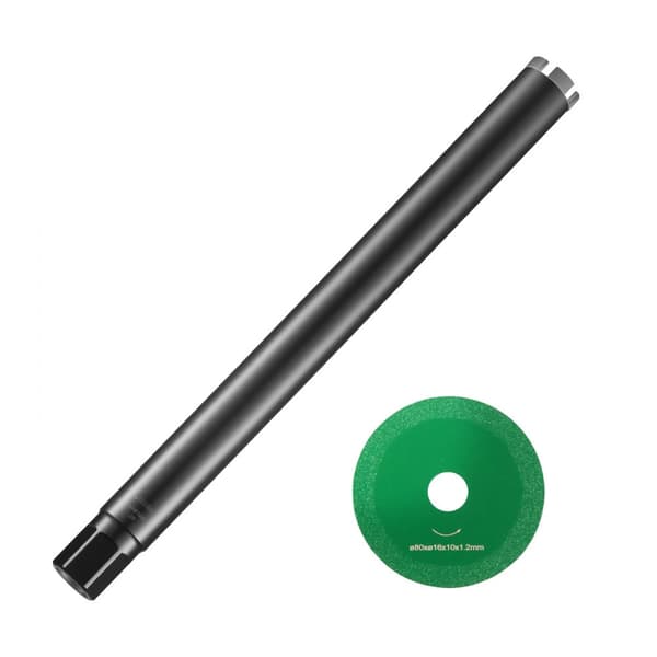 kärnborr 2" våt diamantkärnborr 14" borrdjup betong med sågblad 1-1/4"-7 innergänga lasersvetsning diamantborr för betong