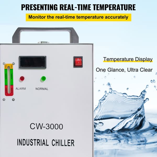 9L Tankin CW-3000DG Teollinen Vedenjäähdytin 60W/80W CO2-laserputkijäähdytykselle. Tehokas ja kestävä!