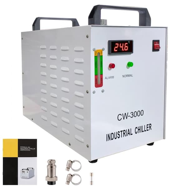 9L Tankin CW-3000DG Teollinen Vedenjäähdytin 60W/80W CO2-laserputkijäähdytykselle. Tehokas ja kestävä!
