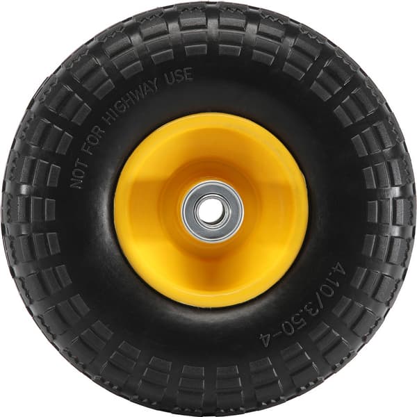 Hållbar PU Run Flat Däck 10" 2-pack, punkteringsfritt, tubeless, max 400 lbs.