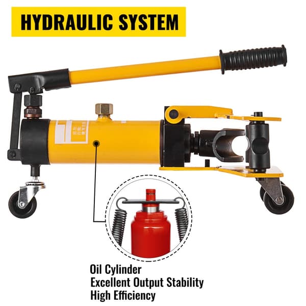 Manuell hydraulisk rörbockningsmaskin 10 ton för 1/4"-1" rör med 6 munstycken för uppvärmning och konstruktion.