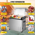 Miniatyrbild 2 av 9: Bilkylskåp 53 Qt, 12v bärbar frys, -4℉-68℉, för bil, lastbil, husbil, båt och hem. 12/24V DC & 110-240V AC.
