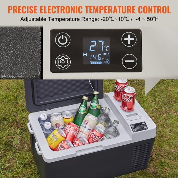 Kylbox Kompressor Bärbar Bil Kylskåp Frys 21Qt Enzon för Bil Hem