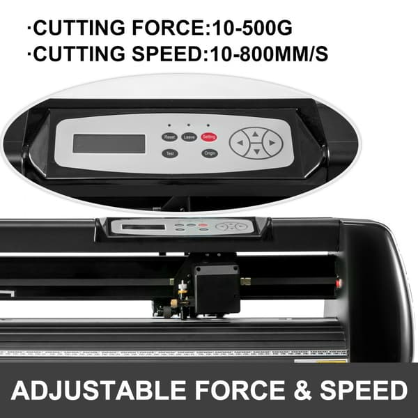 34" Vinylskärare Maskin Grundläggande Vinylplotter med Ställ Justerbar Effekt Hastighet Skyltproduktion