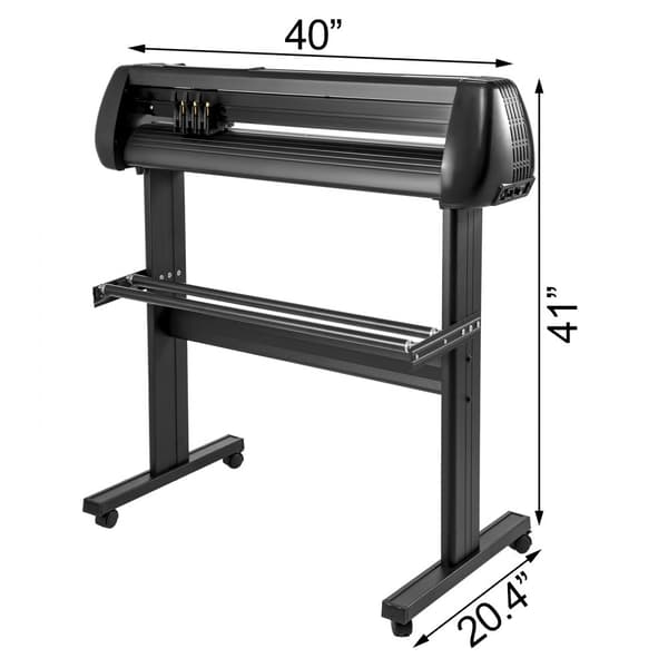 34" Vinylskärare Maskin Grundläggande Vinylplotter med Ställ Justerbar Effekt Hastighet Skyltproduktion