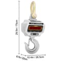 Miniatyrbillede 8 af 9: Digital vægt 5000 kg - Præcis hævevægt med elektronisk kran, kompakt og bærbar. Ideel til nøjagtig vejning!