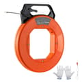 Miniatyrbillede 1 af 9: Fisketape 125 fod, 3/16 tommer PET-trådfisker. Brugervenligt kabelaftrækningsværktøj til vægge og elektriske rør, ikke-ledende.