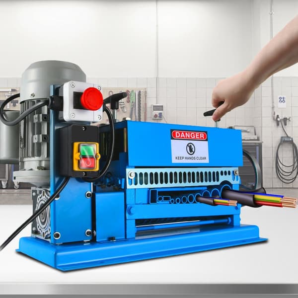 Kabelabisoleringmaskine Elektrisk 220 V - Flere funktioner, 0,37 kW, høj skærehastighed, effektiv abisolering af flere ledninger.