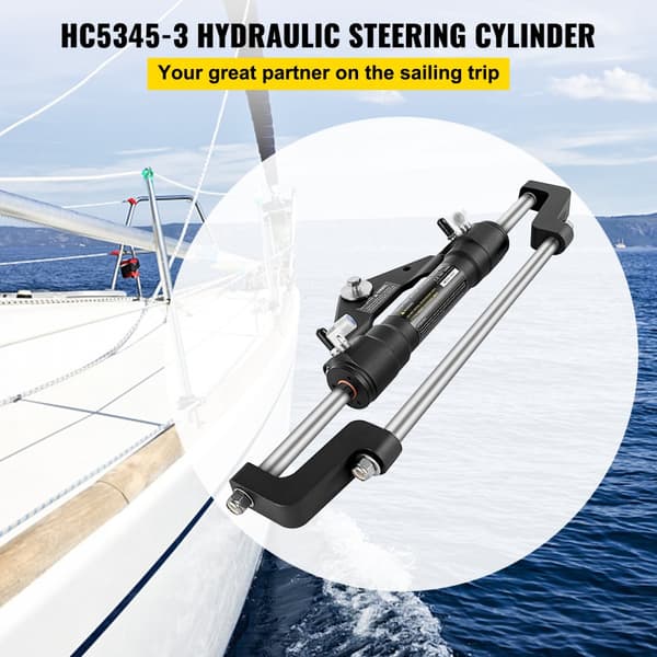 Hydraulisk styrepumpe 300 HK, hydraulisk styring for udvendig marine båd uden slanger og styr. Ideel til motorbåde.