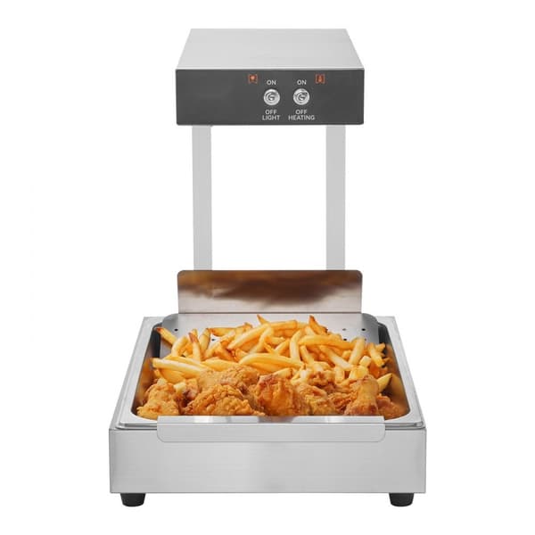 Fransk kartoffelfryer Madvarmer Elektrisk Chips Varmestation i Rustfrit Stål