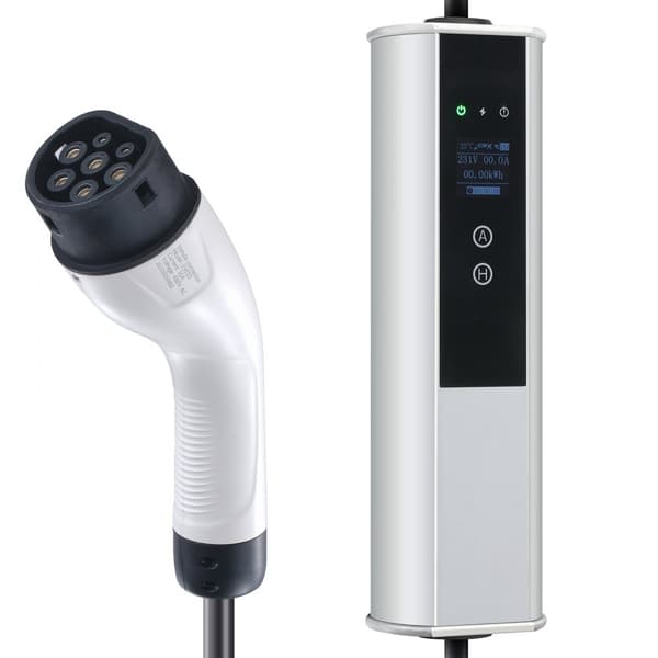 Bærbar EV-lader Type 2, 16A CEE, 7,5 m, til 230V/400V - Effektivt ladekabel til elbiler.