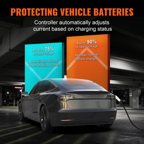 Kannettava Tyyppi 2 EV-laturi, 32A CEE, 7,5m, 230V/400V - tehokas latausratkaisu sähköautoille.