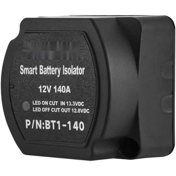 Kahden akun eristinsarja, 2m 12V, 140 AMP VSR-rele, yhteensopiva matkailuautoille ja kuorma-autolle.