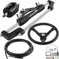 Miniatyrbillede 1 af 9: Hydraulisk udvendig styringssystem 300 HK, styring med pumpemotor, hydraulisk bådstyring med 22 fods slange til bådssystem.