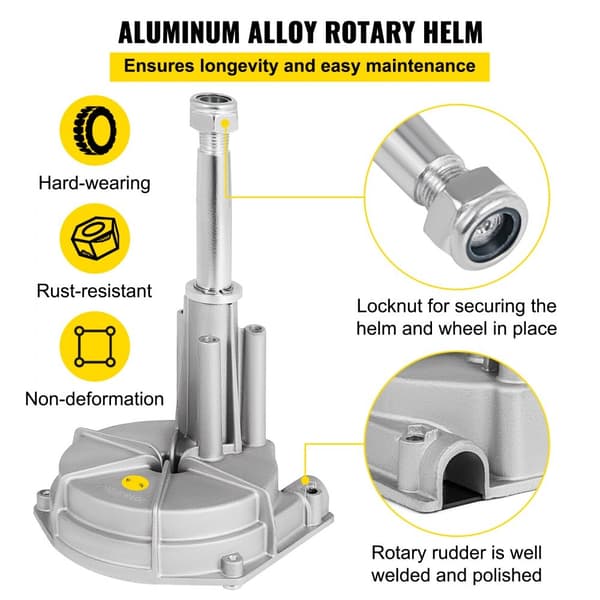 SS13712 12 QUICK CONNECT ROTARY STYRINGSPAKKE MED 13" HJUL