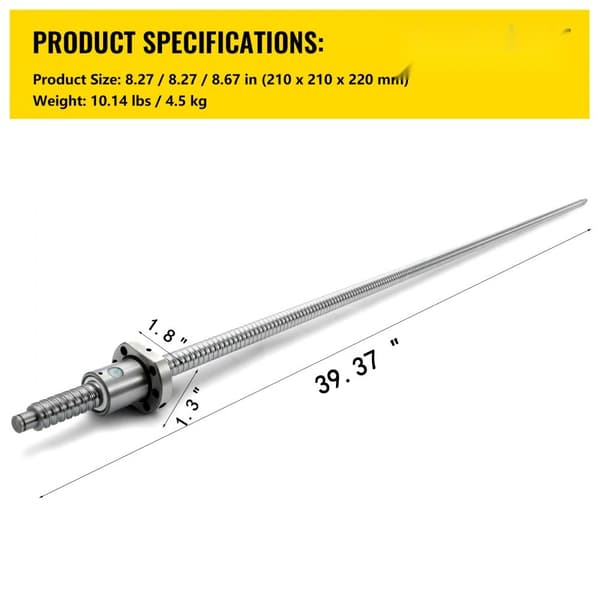 Rm1605-1000mm anti-backlash kugleskrue + bf12/bk12 Stamina CNC akse C7 standard. Kvalitetskomponenter til præcision.