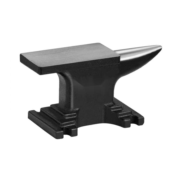 Enkelt Horn Ambolt, 8,8 Lbs Støbt Stål, Høj Hårdhed og Robust. Kompakt Design med Stabil Base. Ideelt Smedeværktøj til Bukning og Formning.