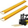 Miniatyrbillede 1 af 9: Pallegaffelforlænger 60", 4,5" bred, robust kulstofstål til gaffeltrucks. Sæt med industrielt tilbehør i gul.