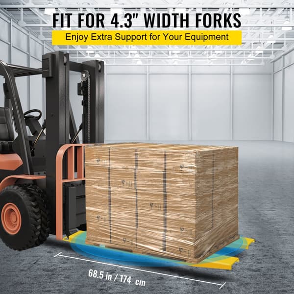 Pallegafler i stål, 72 x 4,5 tommer. Heavy Duty forlængere på 182 cm til gaffeltruck – stærke og holdbare pallegafler.