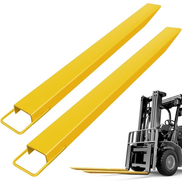 Pallegafler i stål, 72 x 4,5 tommer. Heavy Duty forlængere på 182 cm til gaffeltruck – stærke og holdbare pallegafler.
