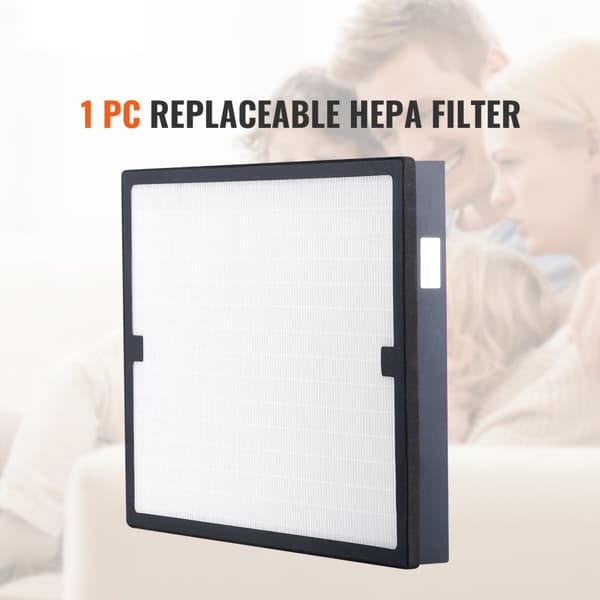 HEPA-luftfilter 15,75'' x 15,75'', effektivt trin 3-filter, kompatibelt med BlueDri & skrubbere, luftrensere, vandreparationsudstyr.