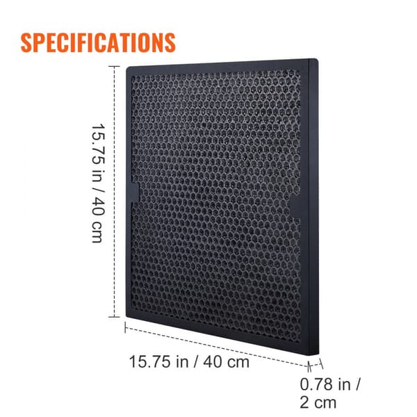 Aktive kulfiltre, 3-pak, 16'' x 19'' luftfilterudskiftning, effektive trin 2-filtre til BlueDri & skrubber, luftrensere og vandgenopretning.