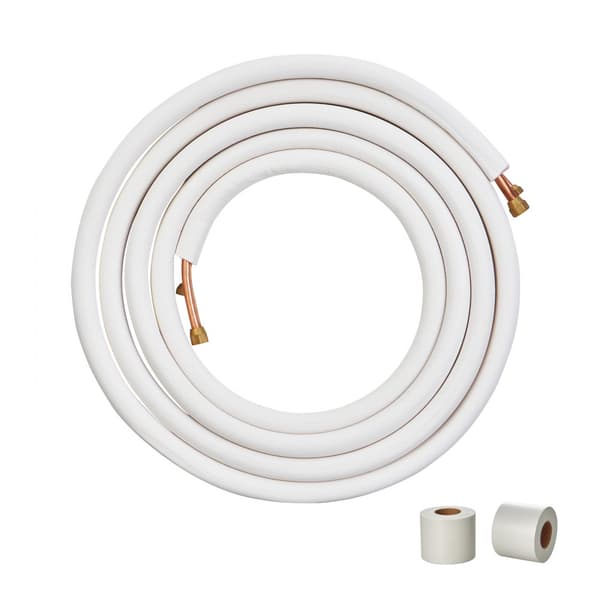 7620mm Mini Split -linjasarja, 9,5 & 15,9mm kupariputket, kolmikerroksinen eristys kylmäaineille ja lämpöpumpuille.