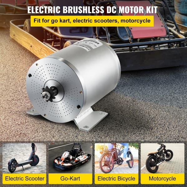 48V 1800W elektrisk børsteløs motorcontroller med gaspedal og oplader til ATV.