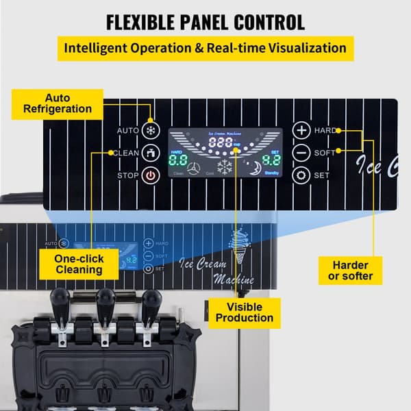 Ismaskine Hvid 2200 W, 2 x 6 L bordmodel, 220 V. Effektiv ismaskine i rustfrit stål med æggebakke. Perfekt til hjemmelavet is!