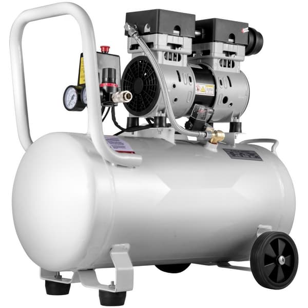 Luftkompressor 11 gallon, ultratyst 1 hk, oljefri ståltank 750W, bärbar 8 bar, tyst kompressor för hemreparation och däckpumpning.