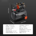 Pikkukuva 7 / 9: Ilmakompressori 4,8 Gallonaa, 900 W, 2,2 Cfm @ 90 Psi, erittäin hiljainen öljytön, vain 70 Db.