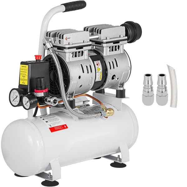 9L Leiser Kompressori 550W, öljytön, hiljainen, kupariputkella, tehokas paineilmakompressori.