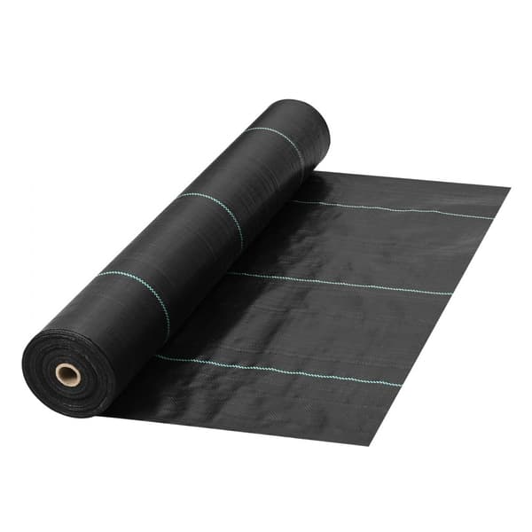 Kudottu maapeite 5,8 oz, maisemakangas 4'x300', kestävä puutarhamatto.