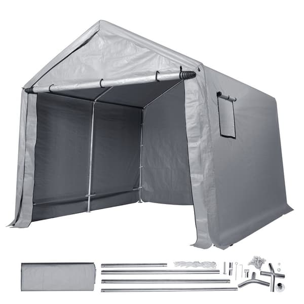 Portabelt lagringsskydd Garage förvaring 8 x 14 x 7,6 fot med dragkedja