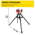 Miniatyrbillede 7 af 9: Tripod Rør Kæde Skruestik | Rørkapacitet 1/8"-5" | Længde 36,4" | Bærbare foldestålben | Ideel til fabrik, værksted og hjemmebrug.