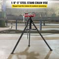 Miniatyrbillede 2 af 9: Tripod Rør Kæde Skruestik | Rørkapacitet 1/8"-5" | Længde 36,4" | Bærbare foldestålben | Ideel til fabrik, værksted og hjemmebrug.