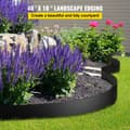 Miniatyrbillede 2 af 9: Landskabskant 10" dyb, 40' lang, genanvendt HDPE terrassebræt. Fleksibel til græsplæne, have og bekæmpelse af ukrudt. Sort.