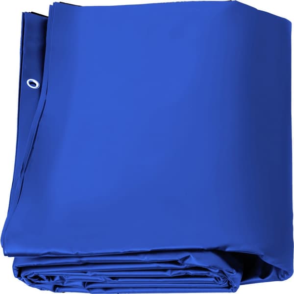 Altaan suojapeite 13x26 jalkaa, sininen PVC, suorakaide muoto, talvisuoja ja kiinteä turvapeite uima-altaalle.