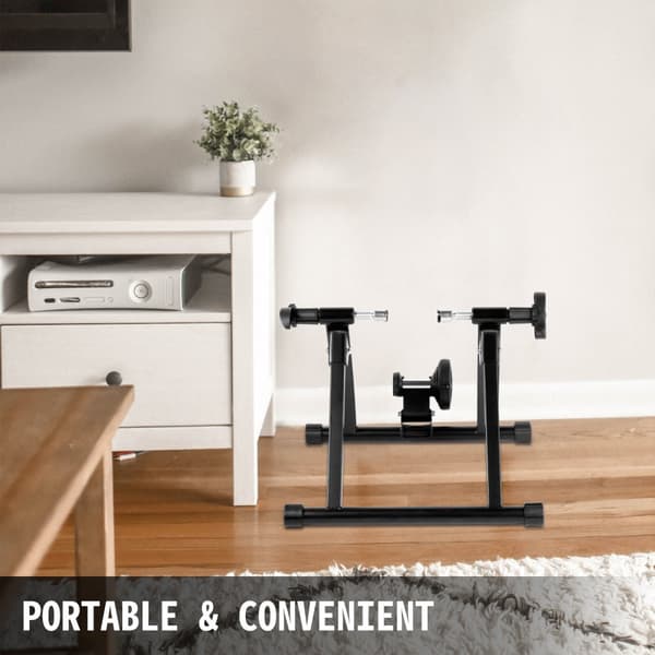 Cykel Magnetisk Turbo Træner til Indoor Træning, Justerbar og Foldbar, Støjsvag. Passer til Mountain & Road Cykler 26" - 28", 700C hjul.