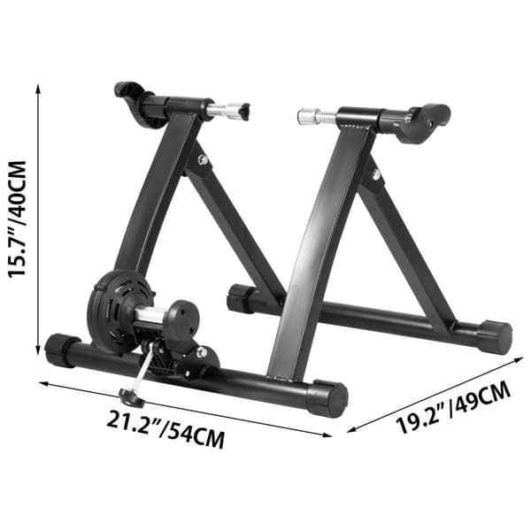 Cykel Magnetisk Turbo Træner til Indoor Træning, Justerbar og Foldbar, Støjsvag. Passer til Mountain & Road Cykler 26" - 28", 700C hjul.