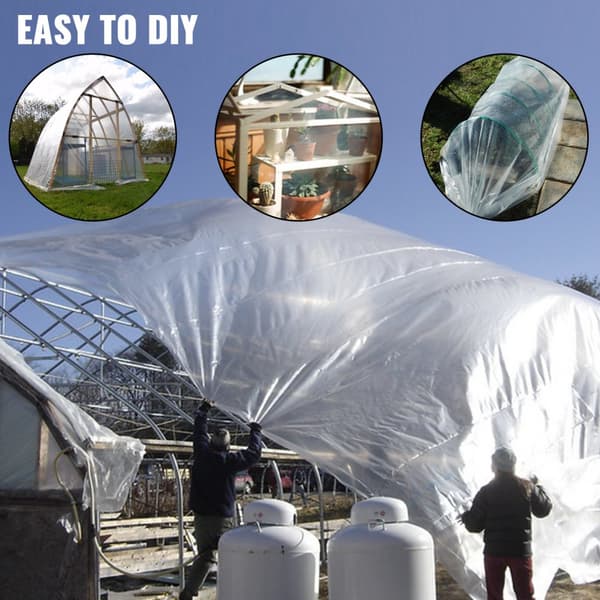 Drivhusfilm 32x25 fod - holdbare polyethylenplader til effektiv plantebeskyttelse.
