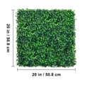 Pikkukuva 9 / 9: Keinotekoinen Boxwood-paneeli UV 12 kpl, vihreä ruohoseinä 20x20" sisustukseen, yksityisyysaita puutarhaan.