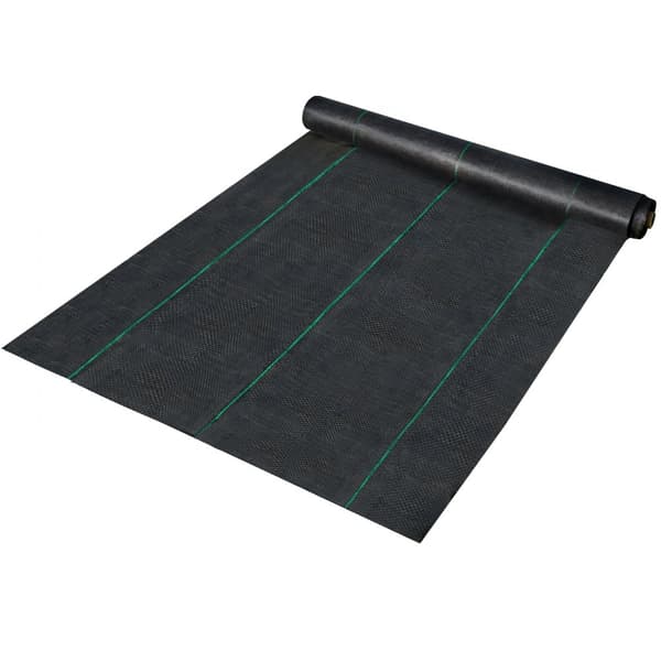 6x300 fot Heavy Duty PP vävd ogräsbarriär Landskap Markskydd 2,4 Oz