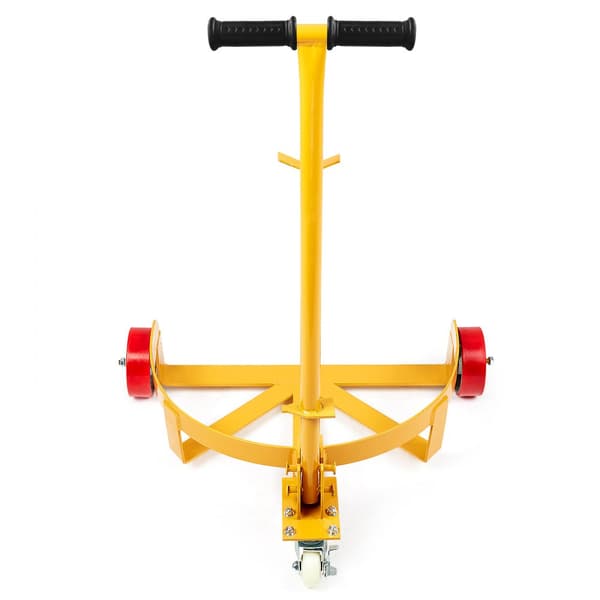55 Gallon Fat Dolly, 1200 lbs kapacitet, barrel dolly vagn, lågprofil, kraftig stålram, justerbart handtag, 3 hjul.