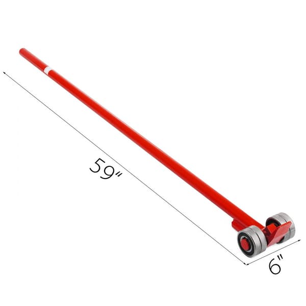 3T Prylever Bar 3000 kg Kapacitet Stål Prylebar Heavy Duty med Hjul - 5FT Længde Håndtag til professionelt brug.