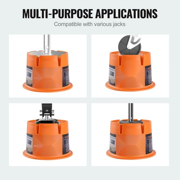 Trailer Jack Block, 2000 lbs kapacitet per RV leveling block, högkvalitativ polypropylen, stabiliseringsblock, 2-pack.