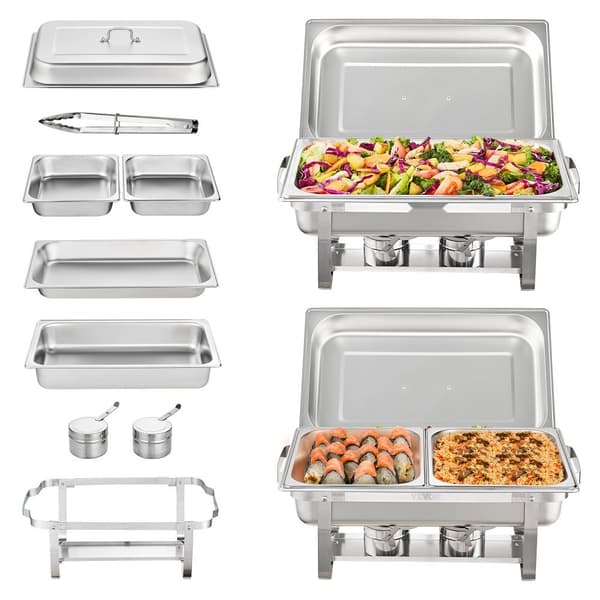 2 pakkausta suorakaiteen muotoisia hankausastioita: 2 x 8Qt ja 4 x 4Qt pannua.