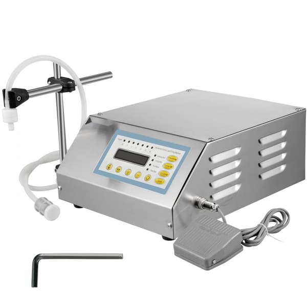 Væskepåfyldningsmaskine 2-3500 ml GFK-160 med LCD-skærm og digital kontrol. Automatisk væskefyldning til præcise resultater.