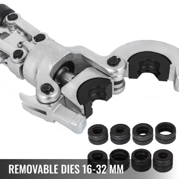 Hydraulisk Crimpetang 6T, Presstang til 16-32MM U-formet og TH-formet, håndholdt PE-X værktøj til kompositrør.