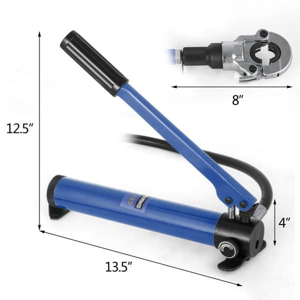 Hydraulisk Crimpetang 6T, Presstang til 16-32MM U-formet og TH-formet, håndholdt PE-X værktøj til kompositrør.